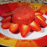 aspic fraise basilic framboise