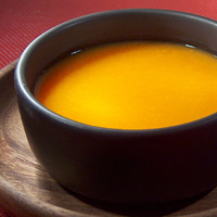 Soupe de potiron et carotte au gingembre